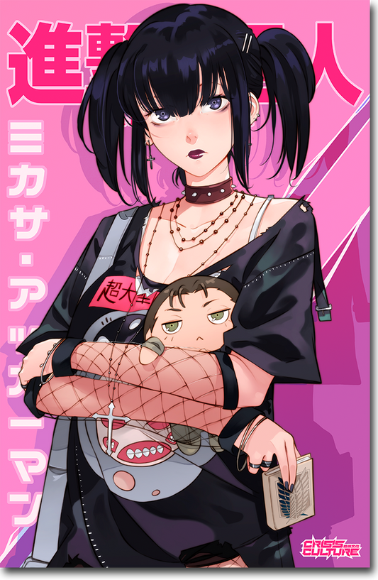 AOT Goth Mikasa Poster